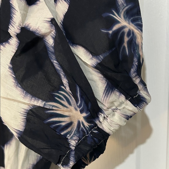 Velvet by Graham & Spencer Navy and Cream Floral Mini Dress ON SALE - Picture 6 of 11